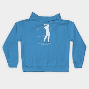 Yeti Golf Player Kids Hoodie